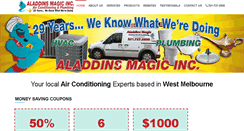 Desktop Screenshot of aladdinsmagic.com